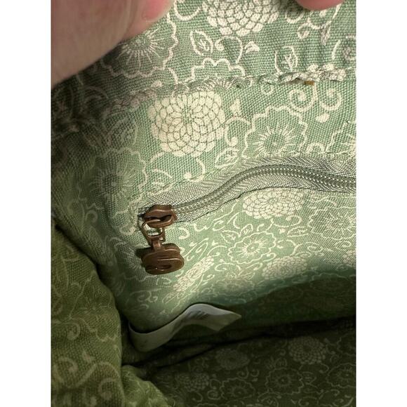 Desigual Canvas Crossbody‎ Bag Floral Embellished Brown Leather Strap Trim Spain - Picture 15 of 16